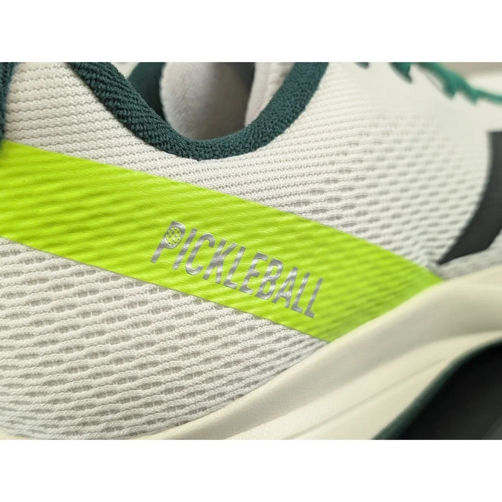 Adidas Courtflash Pickleball Mens 12 Tennis White Green Shoes Sneakers JQ0695